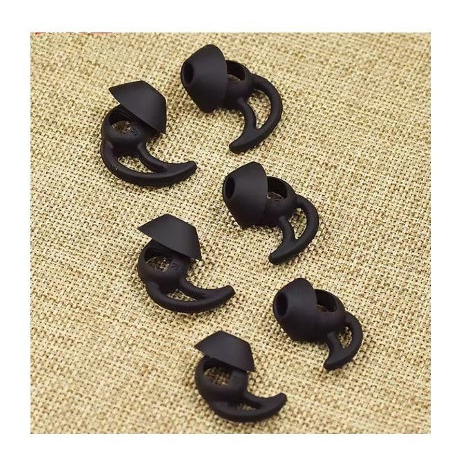 3 Pairs Ear Tips for Bose QuietComfort/Sport Earbuds – S/M/L Silicone Black