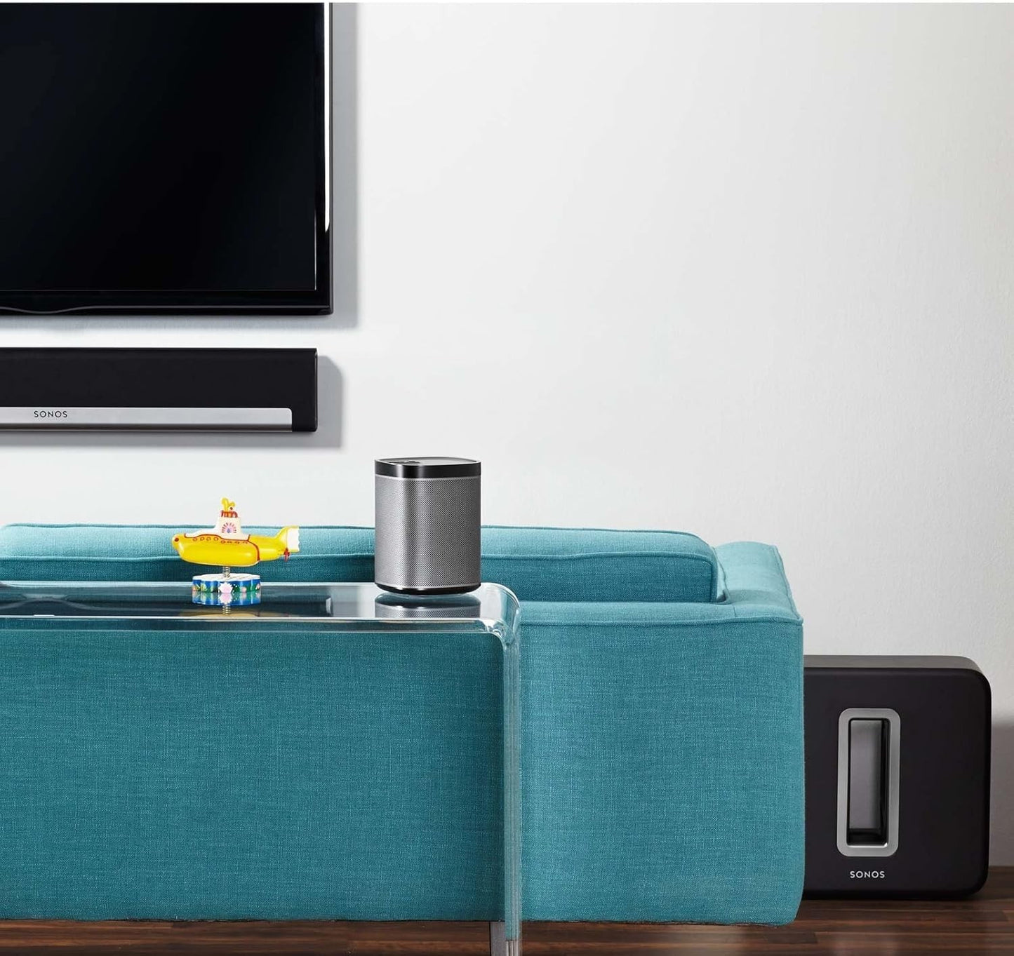 Sonos Play:1 2‑Room Wireless Smart Speaker Bundle/Pair – Black, Alexa Compatible