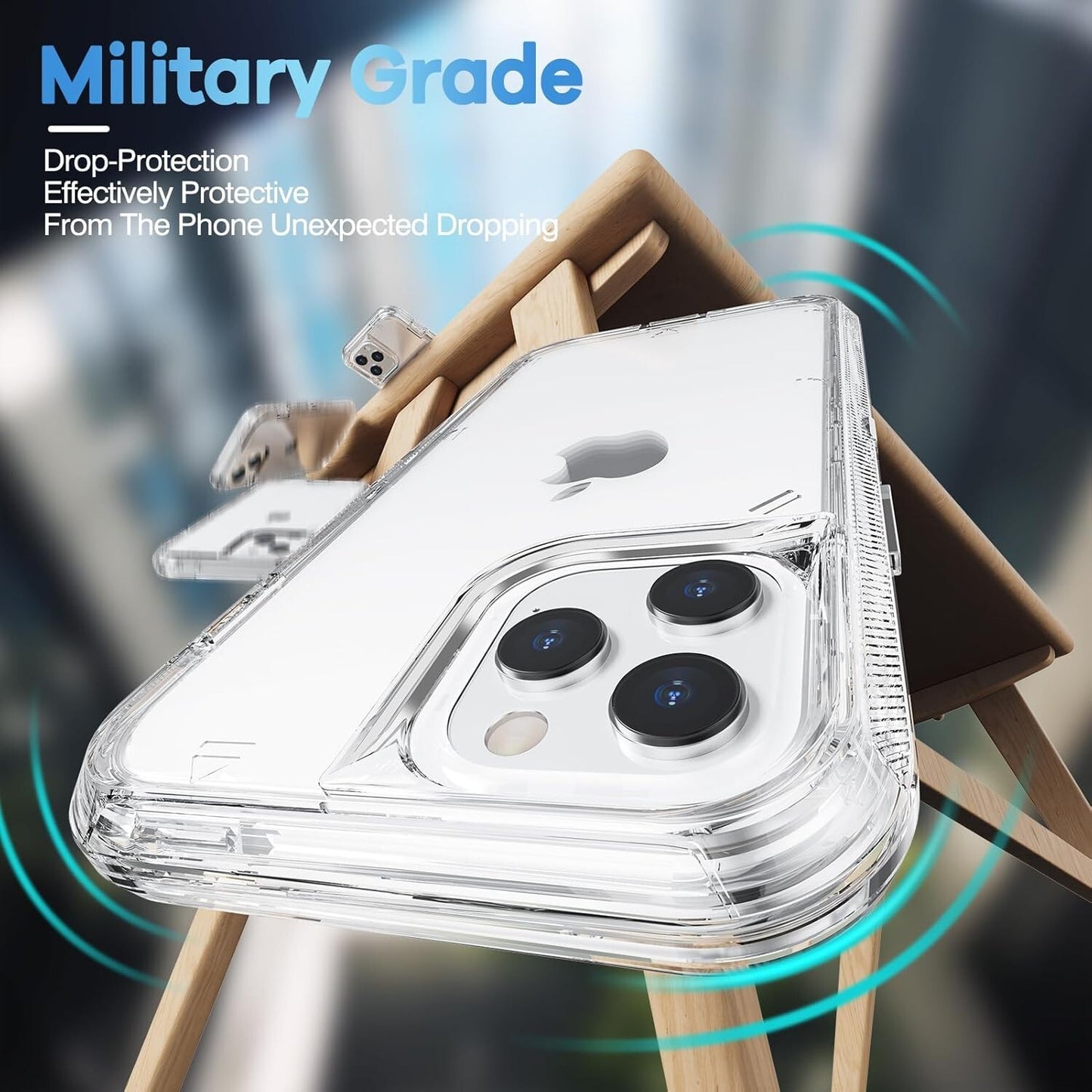 ORIbox Compatible w iPhone 13 Pro Max iPhone 12 Pro Max Heavy Duty Clear