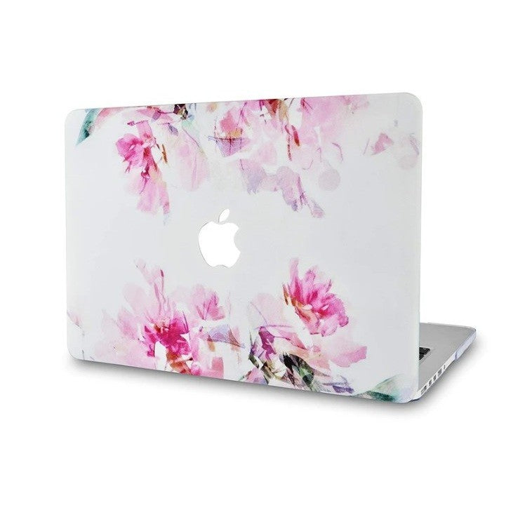LuvCase MacBook Case Bundle – Flower 22 – w/ Keyboard Cover & Screen Protector