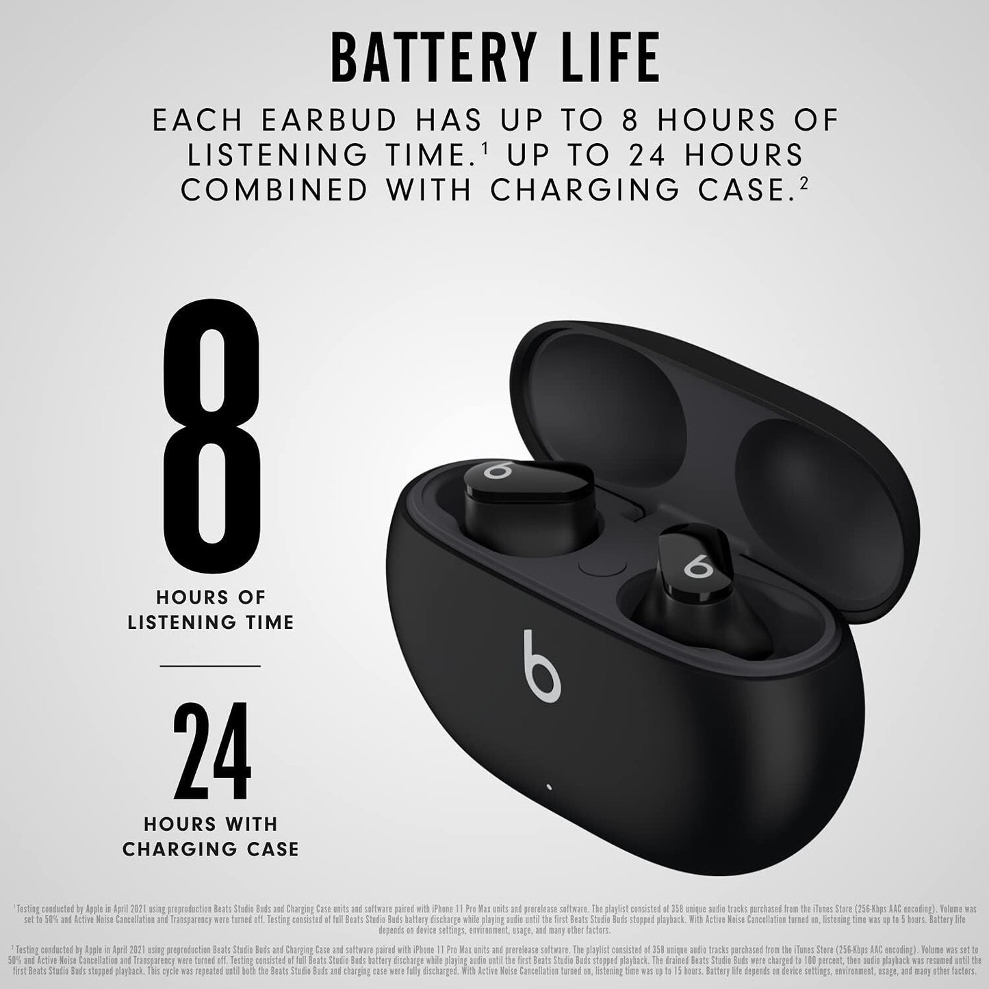 Beats Studio Buds True Wireless Noise Cancelling Earbuds Black