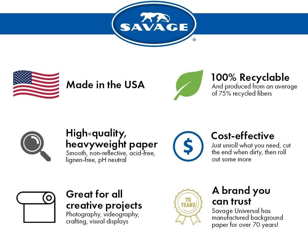 Savage Seamless Paper Backdrop 79 Almond 86" x 36' Photography Studio USA