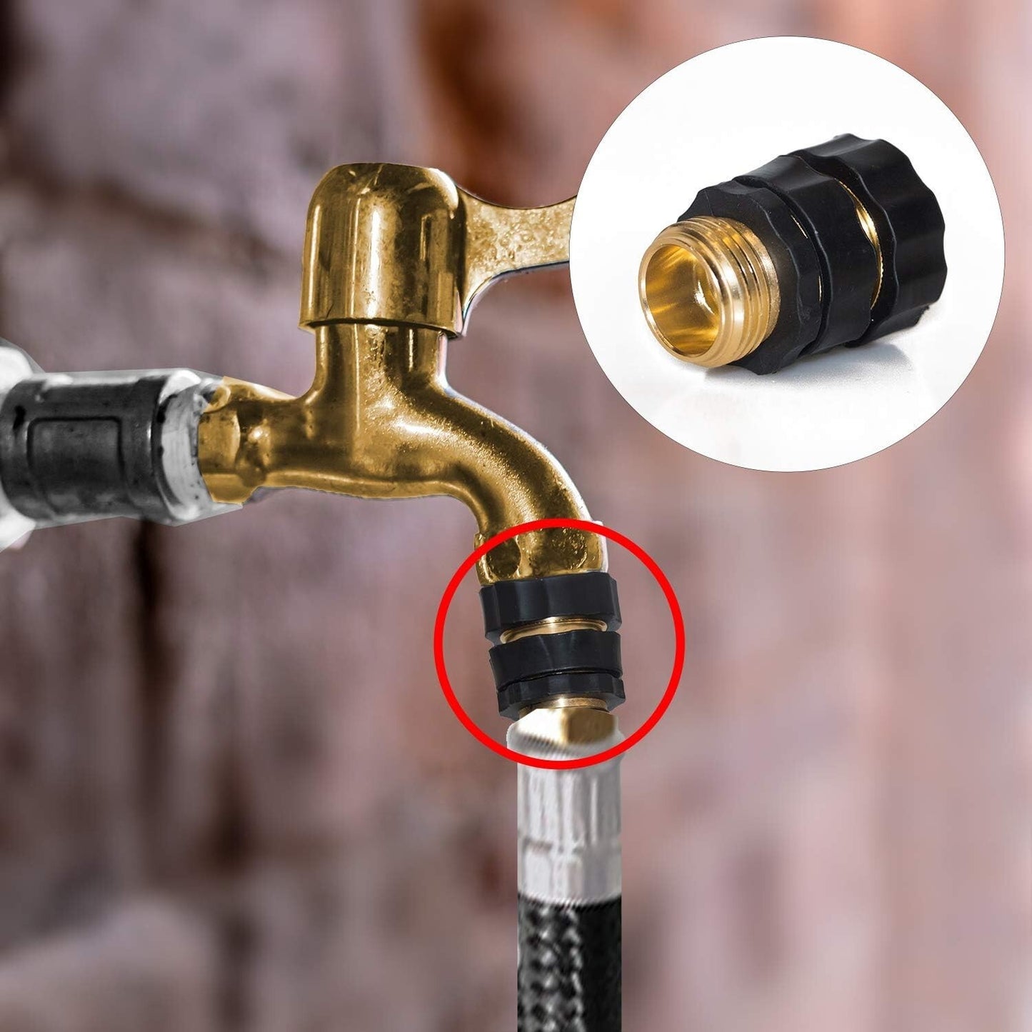 Garden Hose Quick Connector 34 Male Female Fitting Quick Connector 3set
