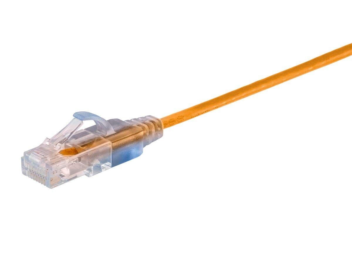 UTP Monoprice Cat6A 2ft Yellow Pk Patch Cable