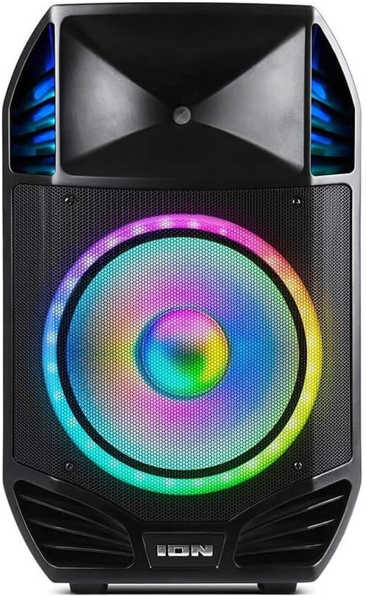 ION Total PA Premier 500W Peak Power Bluetooth PA Speaker System w/ Mic, Lights