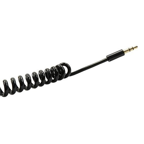Mediabridge Male to Male 35mm35mm 1818 Coiled Audio Cable 6 ft