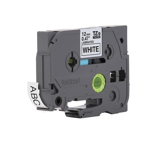 TZE231 Brother Black Print on White Laminated Tape Ptouch Label Maker