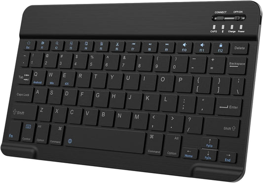 Ultra-Slim Bluetooth Keyboard for iPad/iPhone/Android/Tablet – Rechargeable