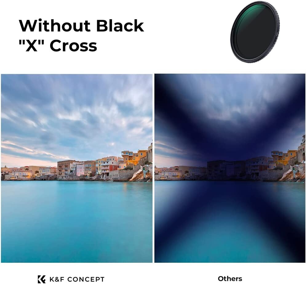 ND2 ND32 KF Concept 82mm Fader ND Filter Neutral Density Variable Filter to