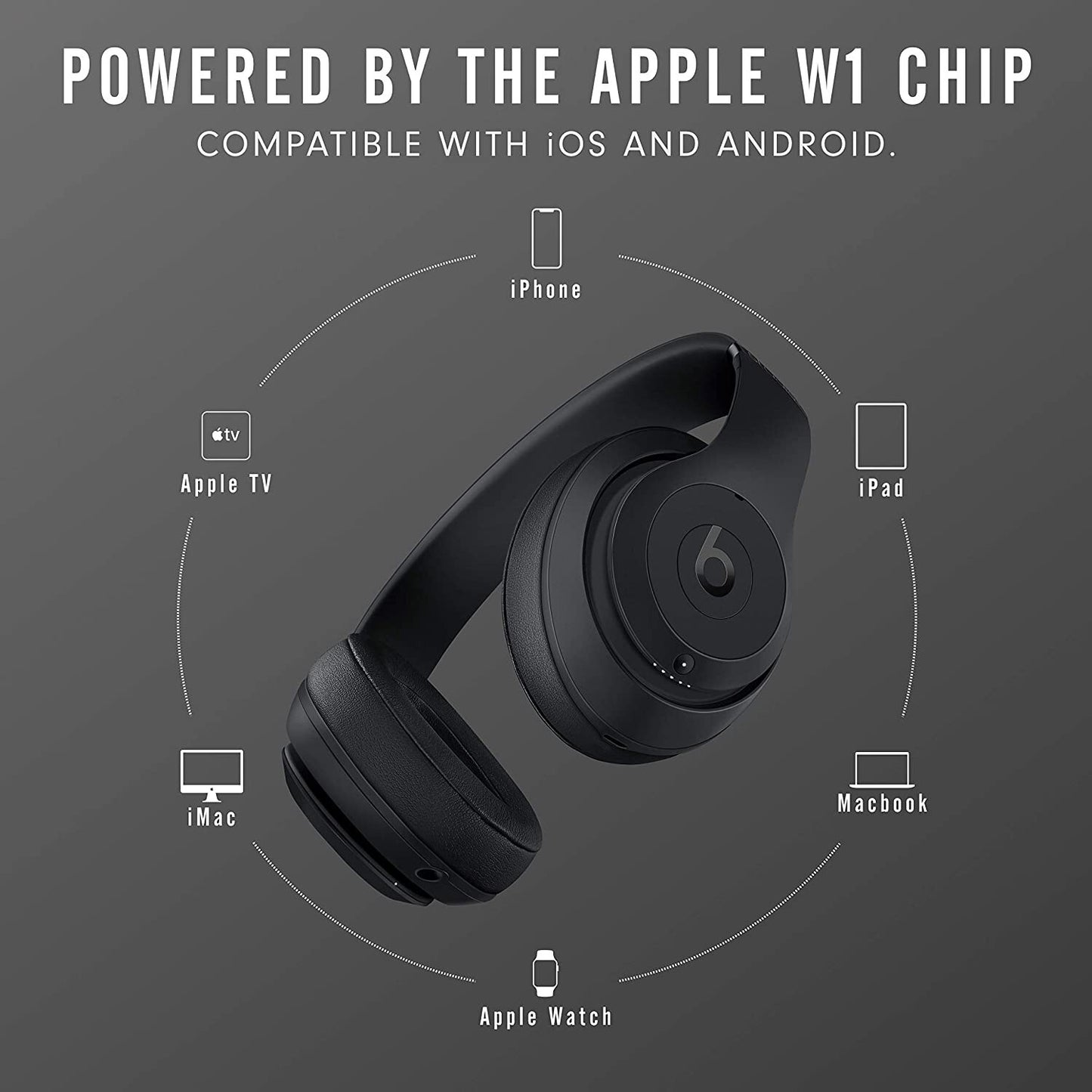 Beats Studio3 Wireless Noise Cancelling Over-Ear Headphones Apple W1 Headphones