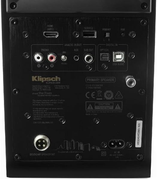 Klipsch The Fives Powered Speaker System (Matte Black)