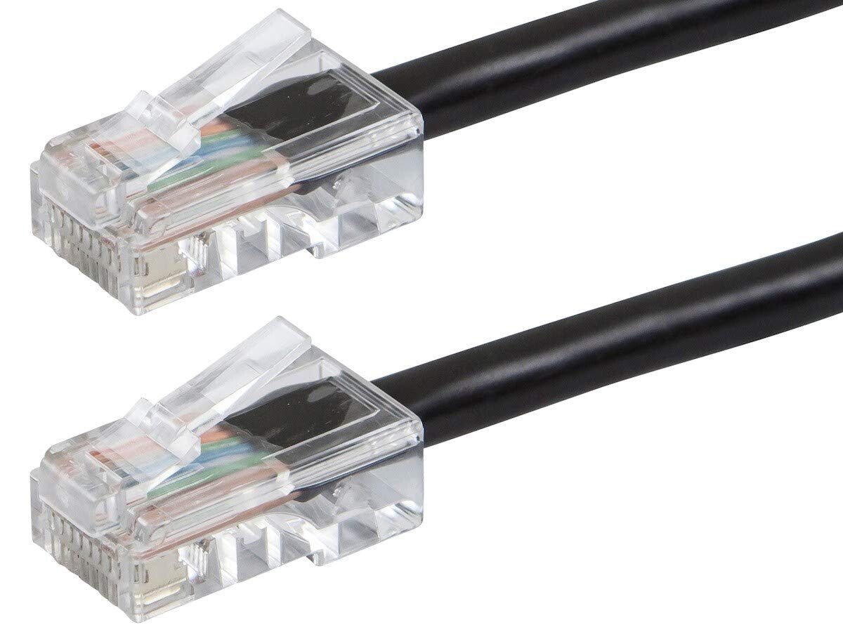 Monoprice Cat6 Ethernet Patch Cable 05 Feet Black Network Internet Cord