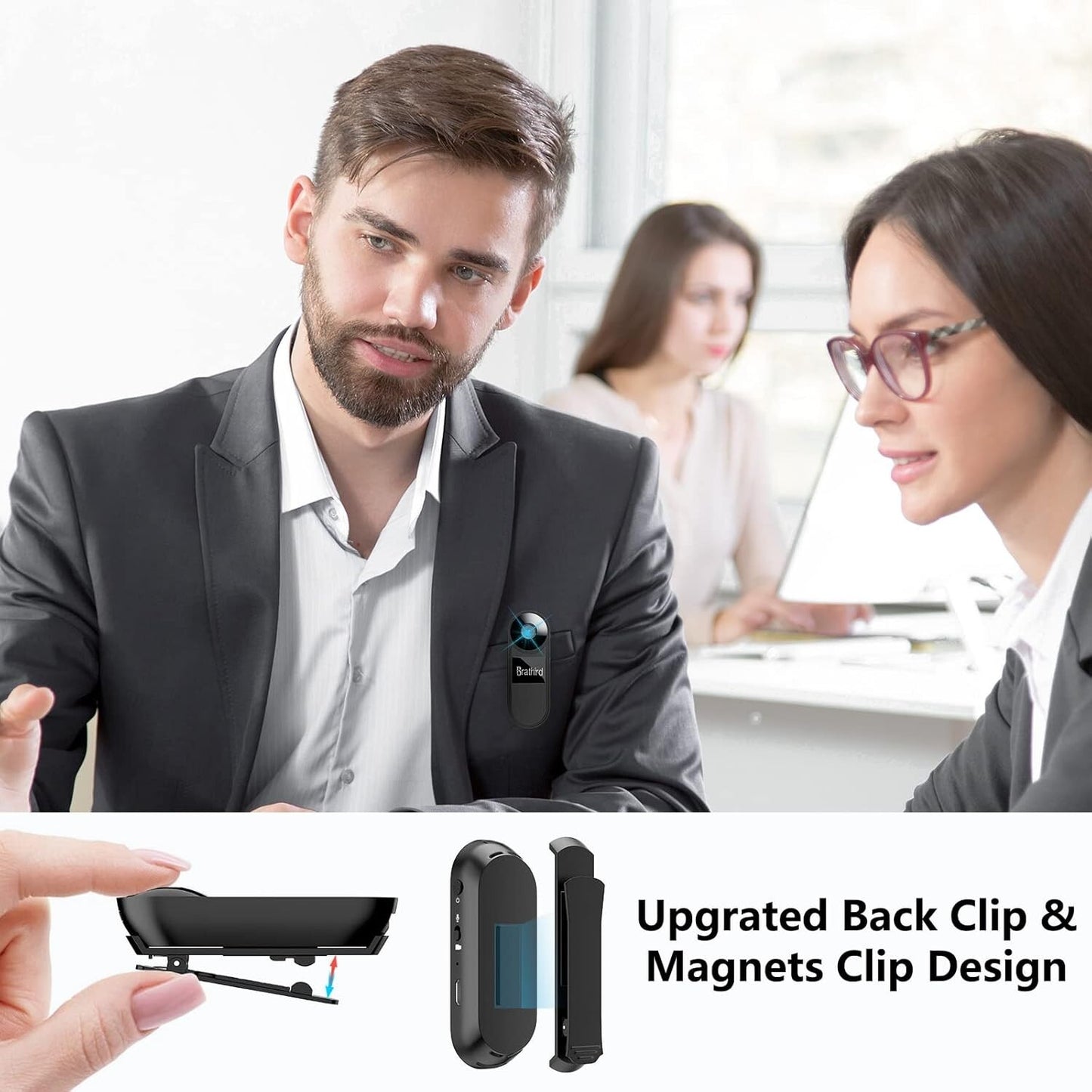 2023 1080P Mini Body Camera Upgraded Version Body Worn Camera Upgrade Clip