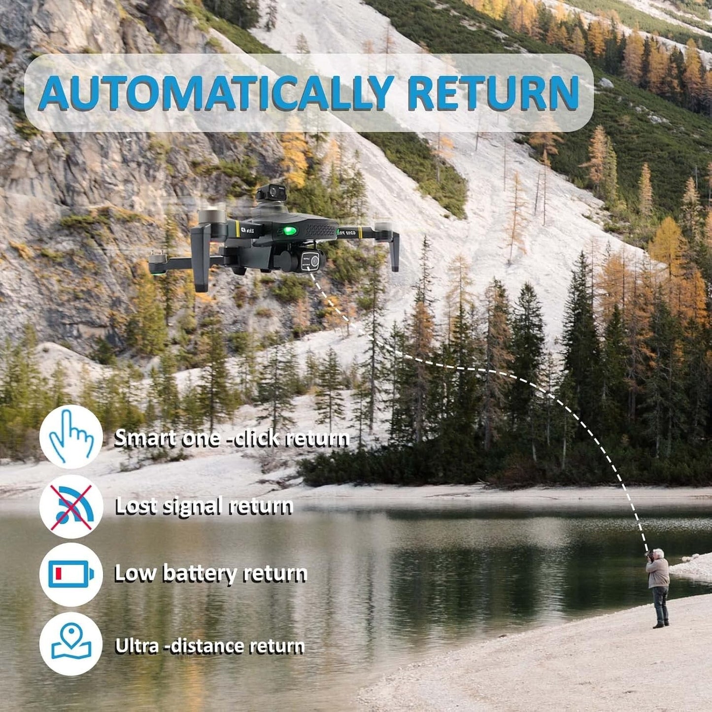HYUNLAI GPS Drone w cam 30 min longdistance flight Drone w 4k to 6K fpv