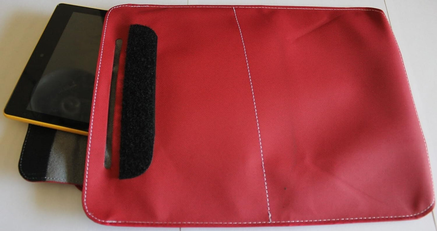 10 Sleeve Bag w Stand Red Help Kids Carry iPad Tablet Carrying Protection