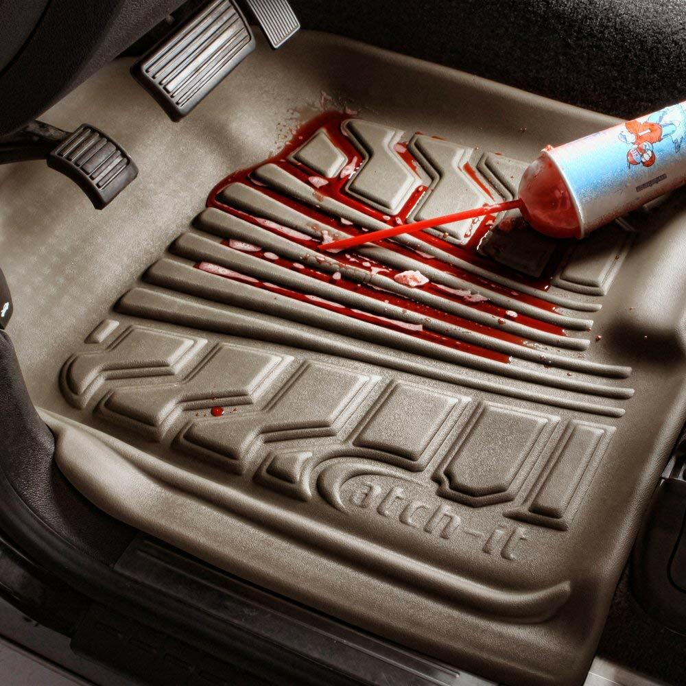 GMC 2007-2014 Acadia Lund CatchIt Vinyl 1st Row Tan Floor Liners