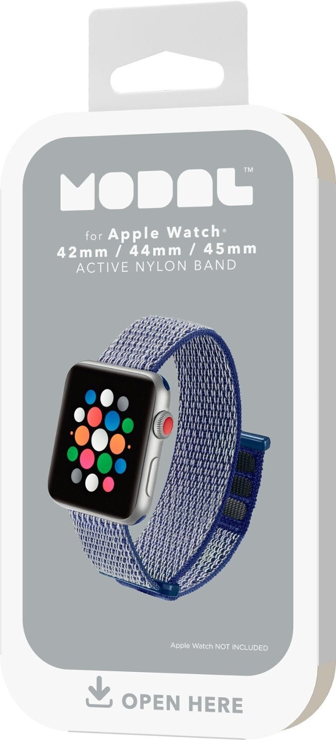 MD-AWB42UVNYV Modal Active Nylon Watch Band 42mm 44mm Navy Blue
