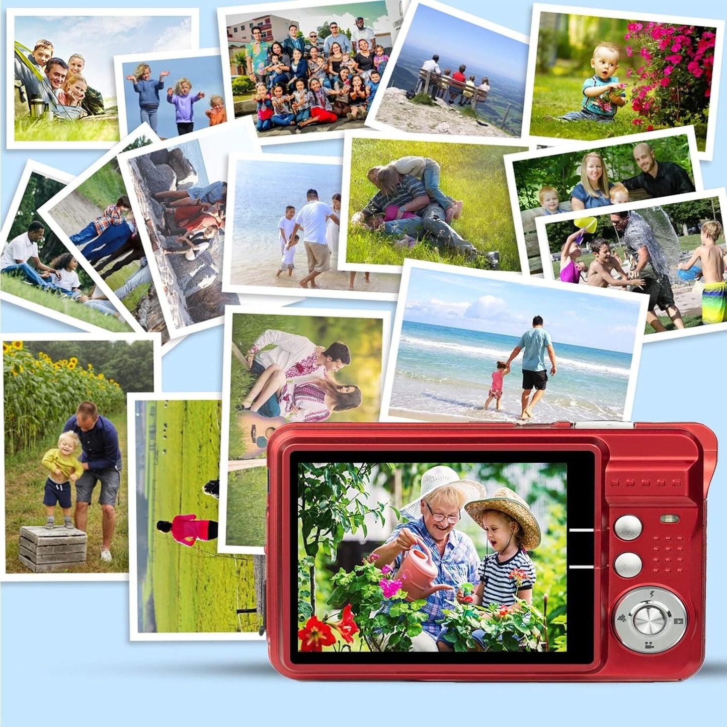 HD Mini Digital Camera Digital Camera Kids Teens Students Travel Camping