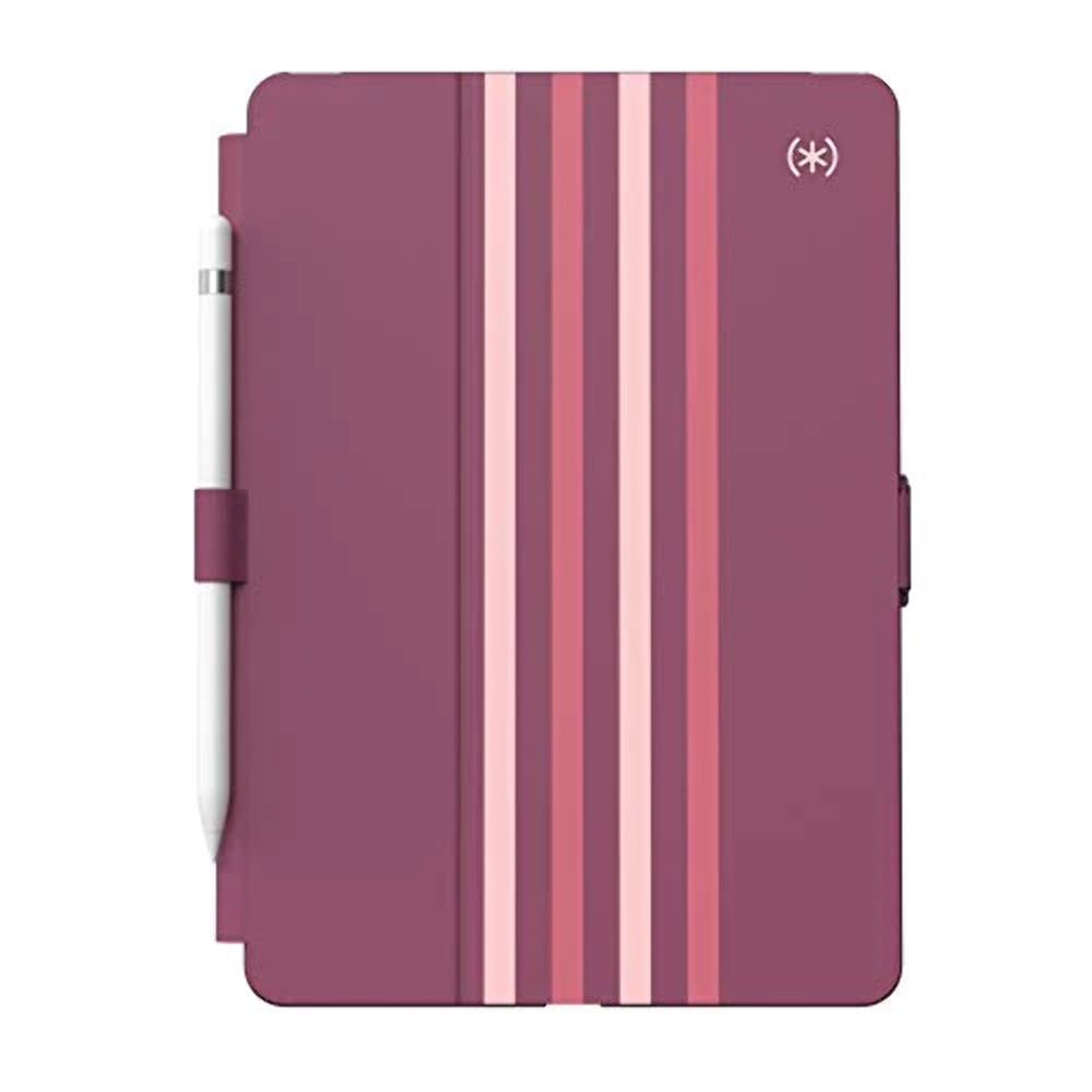 Speck Products Balance Folio Print iPad (2019/2020) Case and Stand, Crimson Fore