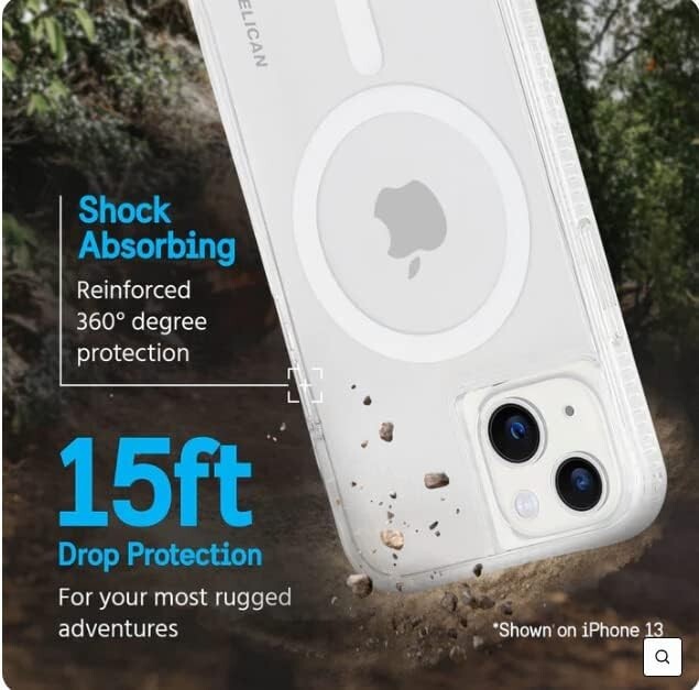 Pelican Protection Pack Clear Magsafe Lens Screen Protector iPhone 13