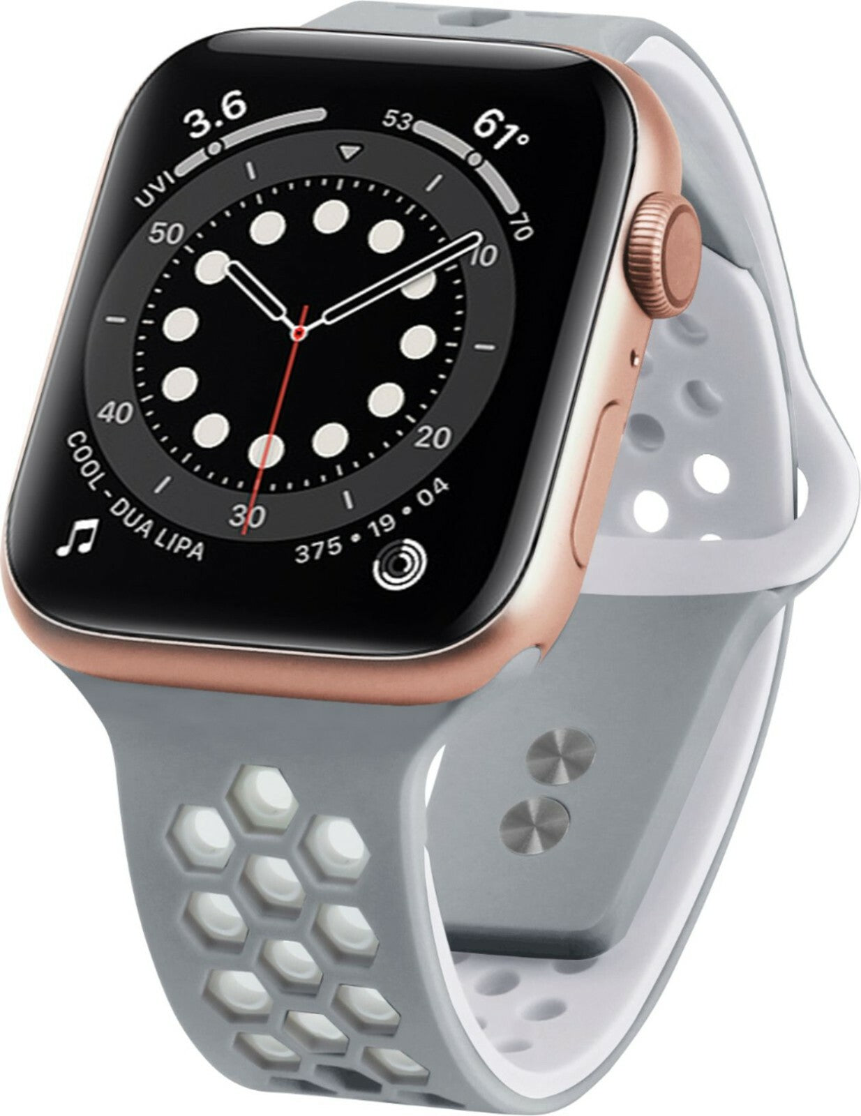 NEXT DUO Sport Band Watch Strap Apple iWatch 42mm 44mm Duo GrayWhite