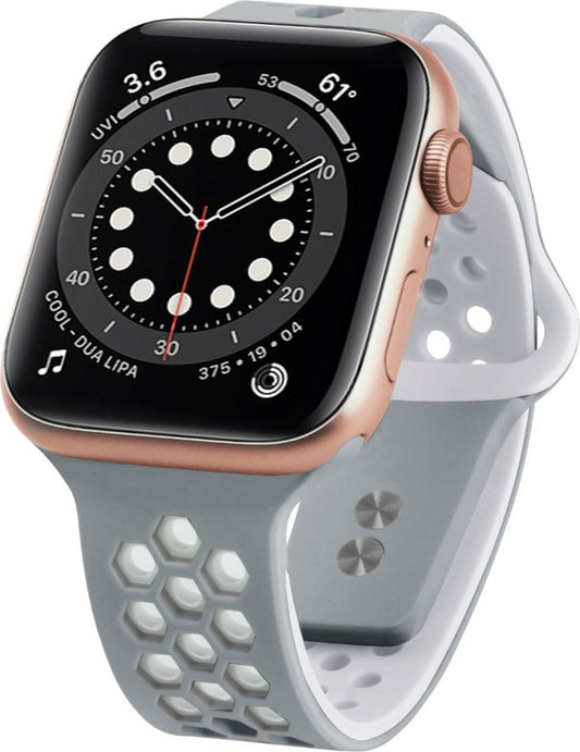 NEXT DUO Sport Band Watch Strap Apple iWatch 42mm 44mm Duo GrayWhite