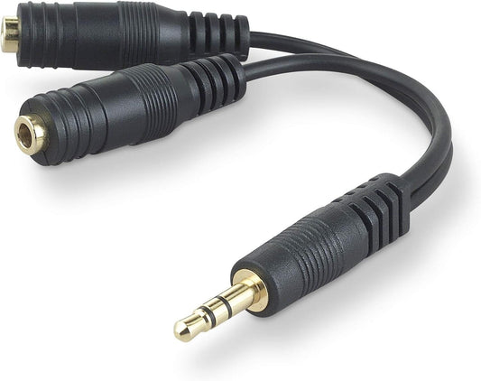 F8V234 AUX Belkin Speaker Headphone 35 mm Audio Cable Splitter