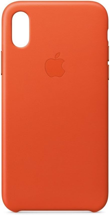 Apple Leather iPhone X Bright Orange