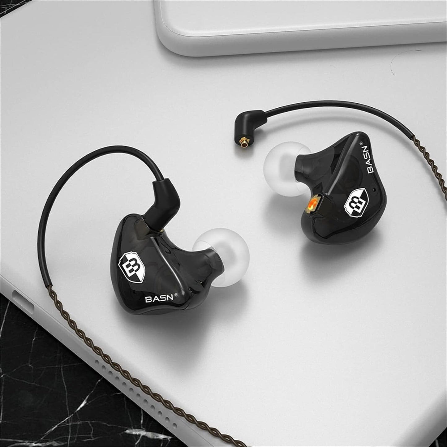 PRO Bsinger in Ear Monitor Headphones Musicians Dynamic Driver Black