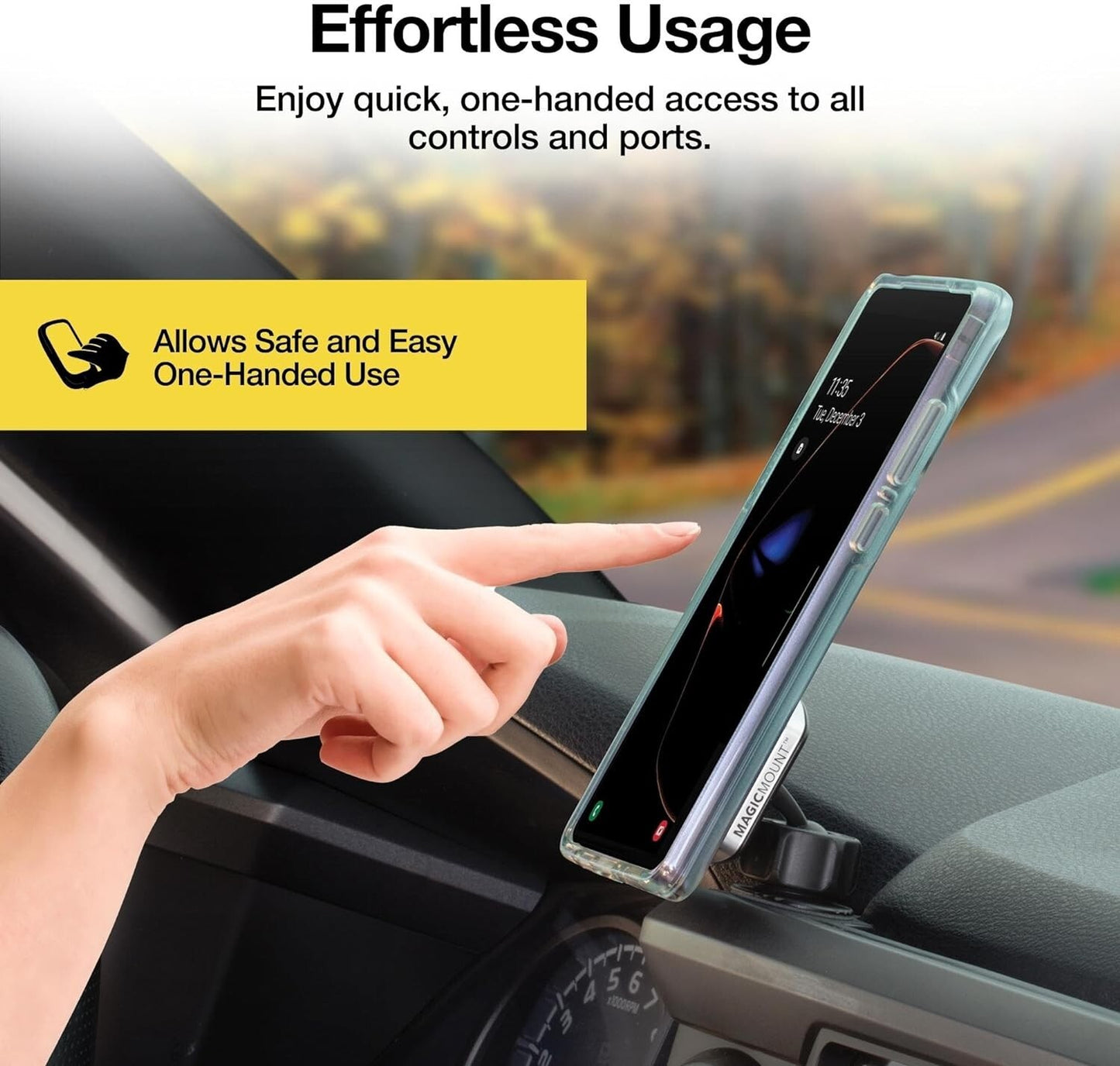 MPDB Scosche MagicMount Pro Magnetic Car Phone Holder 1 Pack BlackSilver