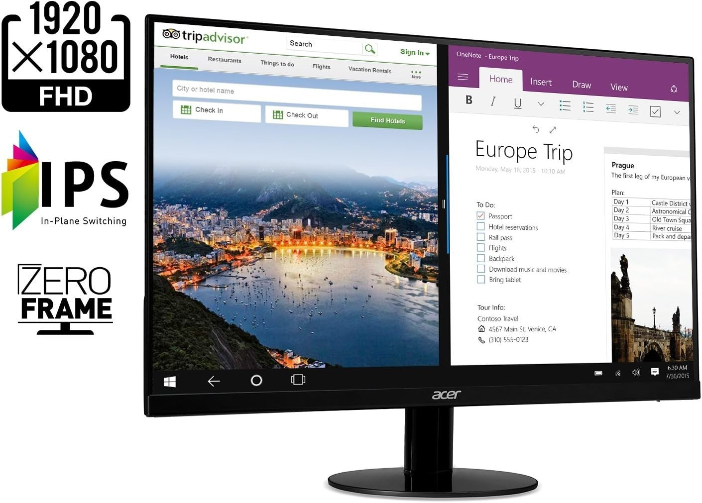 Acer SB220Q 21.5" Full HD IPS Monitor – HDMI/VGA, Ultra-Thin Design