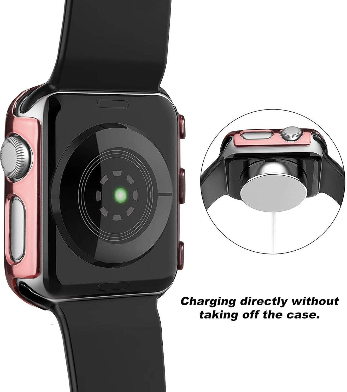 Secbolt 40mm Case w/ Screen Protector for Apple Watch Series 4/5 Gold