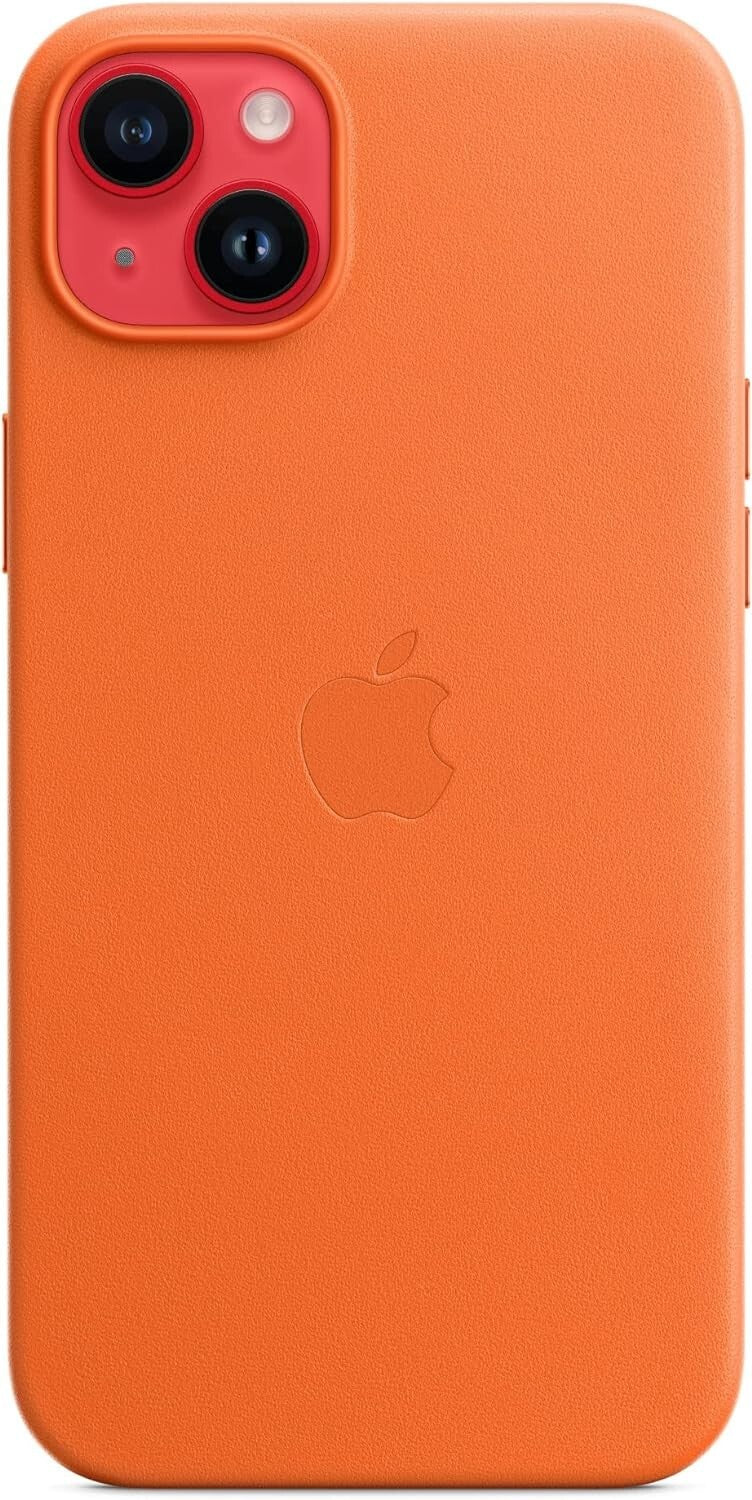 Apple iPhone 14 Plus Leather MagSafe Orange