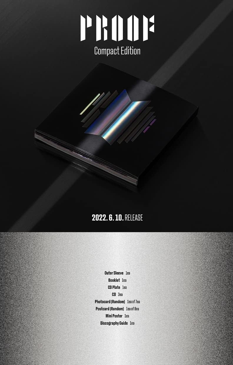 BTS PROOF Compact Edition 3CD K-Pop Album Official 2022 Release