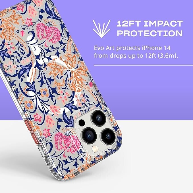 PLUS Tech21 Evo Art Cover iPhone 14 Stylish Strong Premium