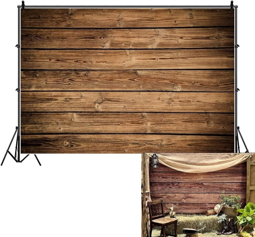 OFILA Wooden Backdrops 7x5ft Wood Backdrop Photography Background Wood Backdrop