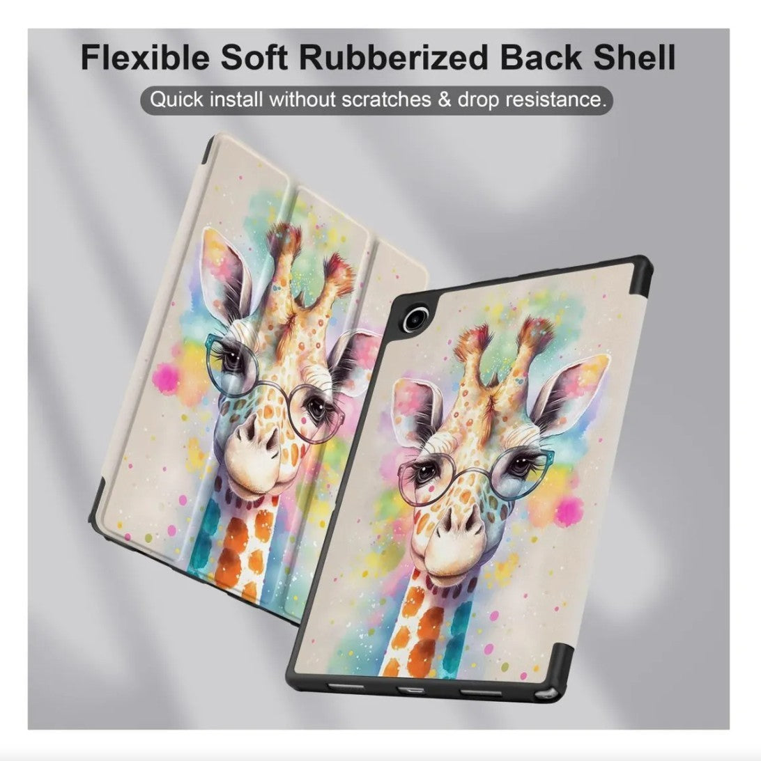 Meegoodo Funda para Samsung Galaxy Tab A8 10.5" Tableta Case Diseño Jirafa