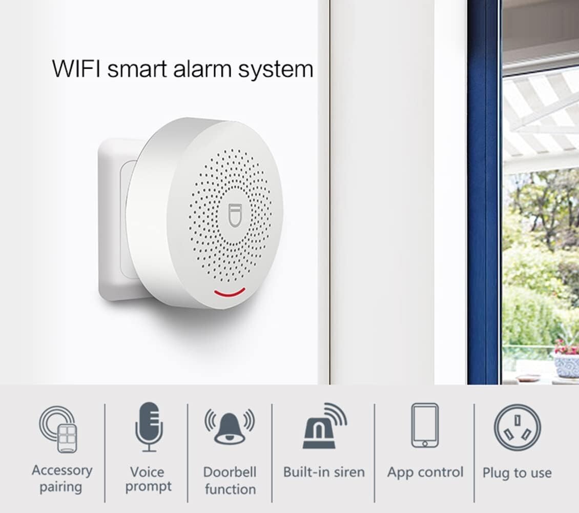 WiFi Smart Wireless Home Alarm 10 AntiTheft Kits w 5 WiFi Door Sensors