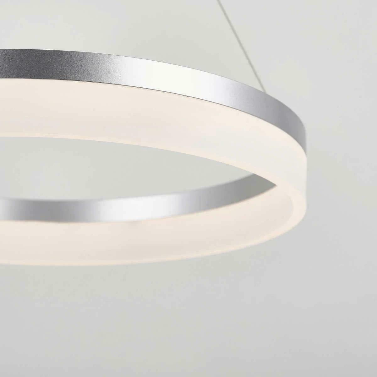 LED 20 Optical Artika Ring Pendant Circular Adjustable Height Dimmable Fixture