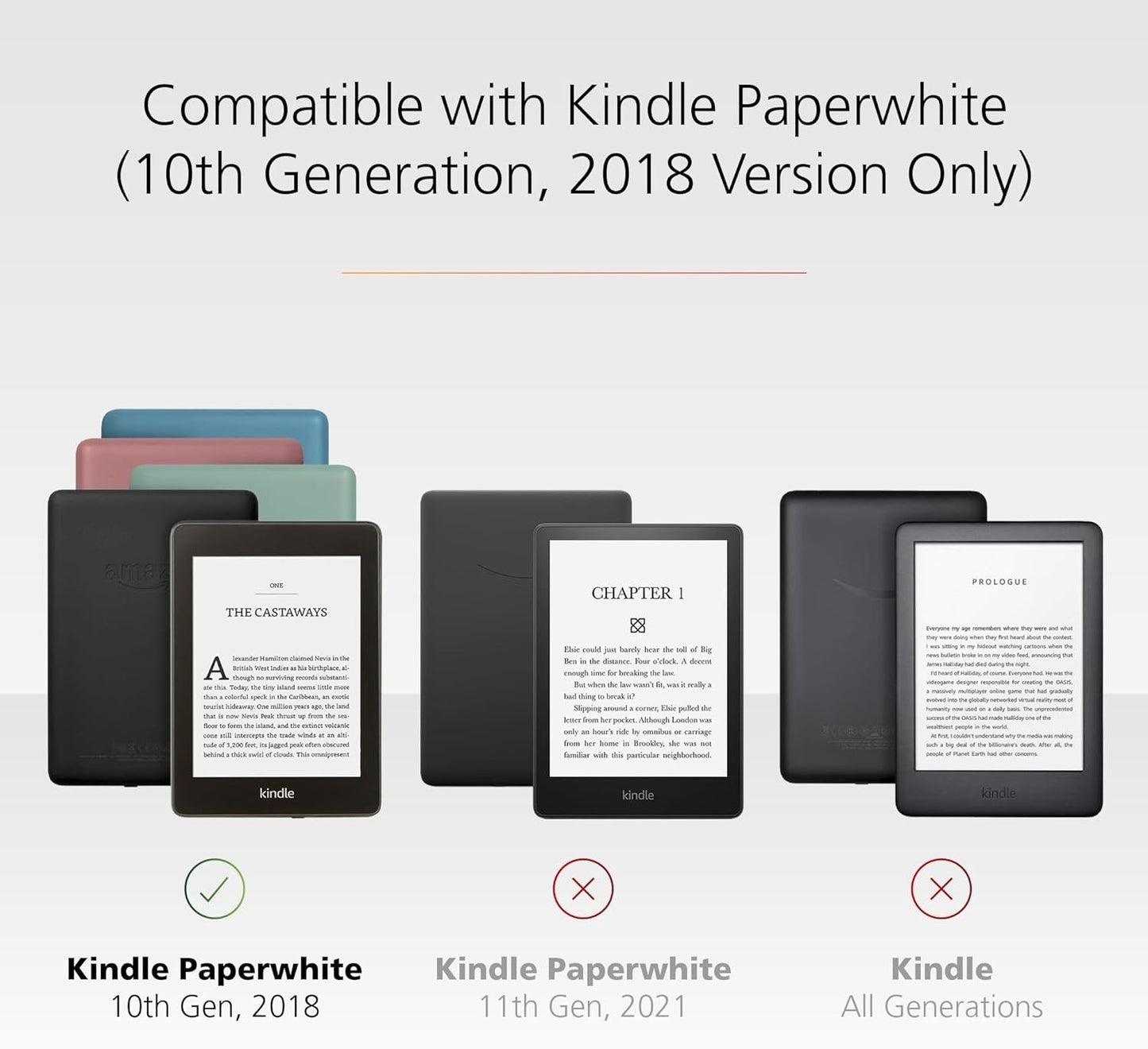 Made For Amazon Clear Case with Screen Protector for Kindle Paperwhite (4th Gene
