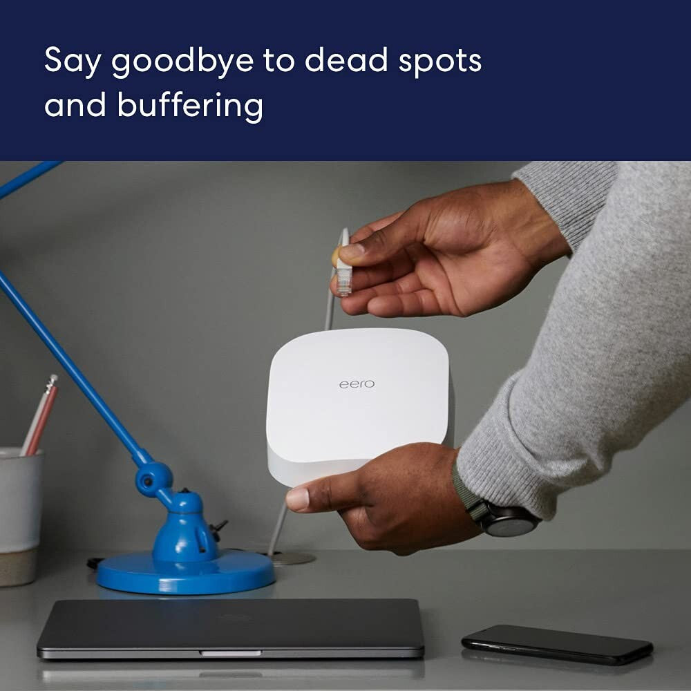 Amazon eero Pro 6 triband mesh WiFi 6 router w builtin Zigbee smart hub