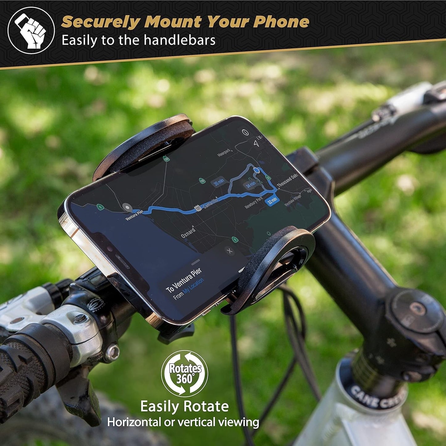 Scosche HANDLEIT Bike Phone Mount HFBM01 Universal Holder Quick Release