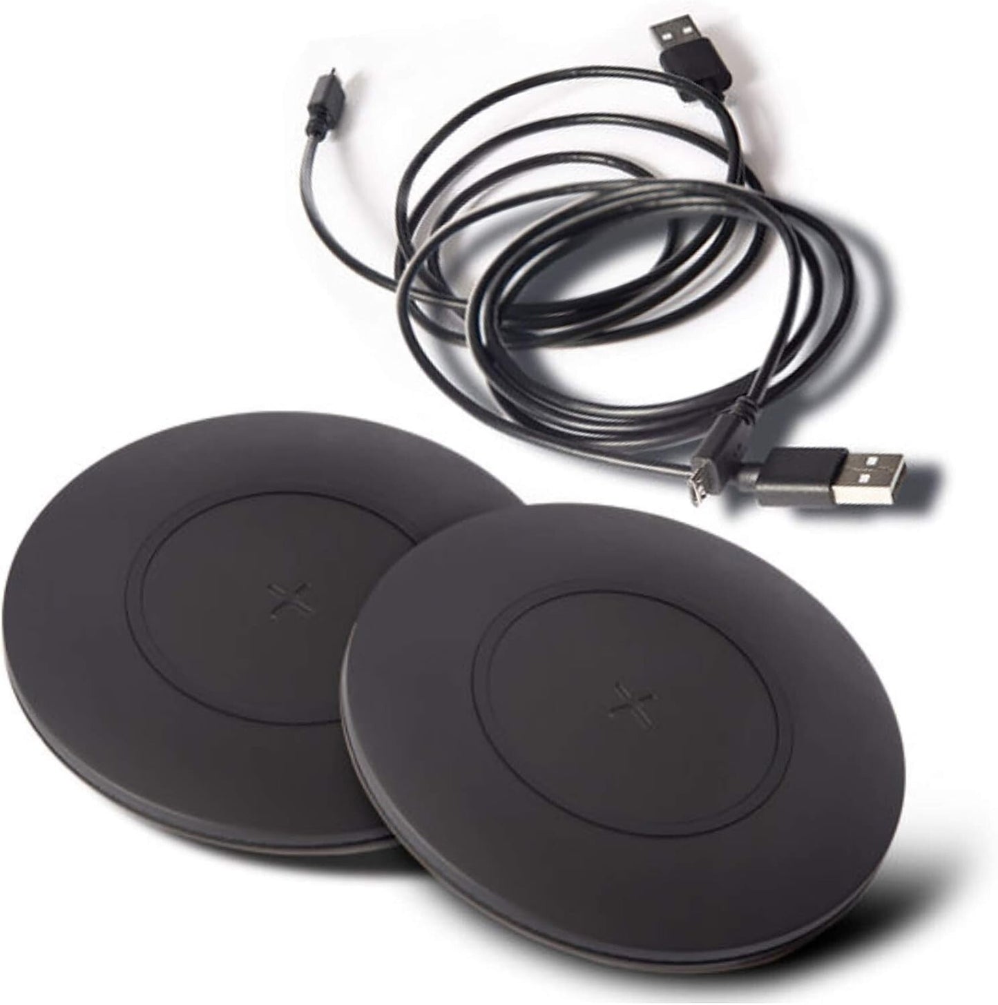 TYLT Shield Bezel 15W Fast Wireless Charging Pad Dual Pack Qi Black OEM