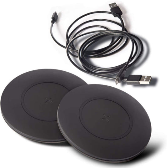 TYLT Shield Bezel 15W Fast Wireless Charging Pad Dual Pack Qi Black OEM