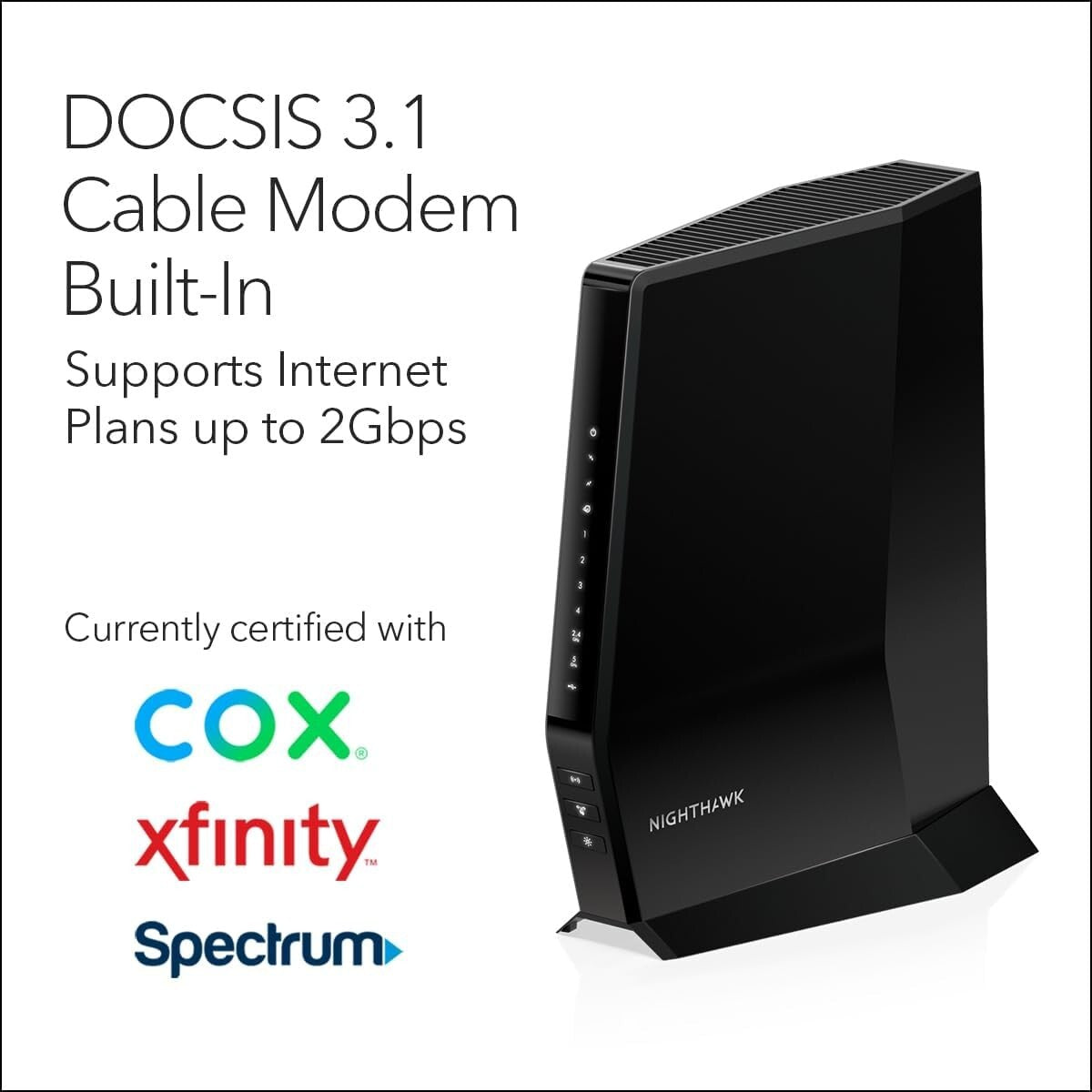 NETGEAR CAX30 Nighthawk Modem Router Combo 31 Modem WiFi 6 Router