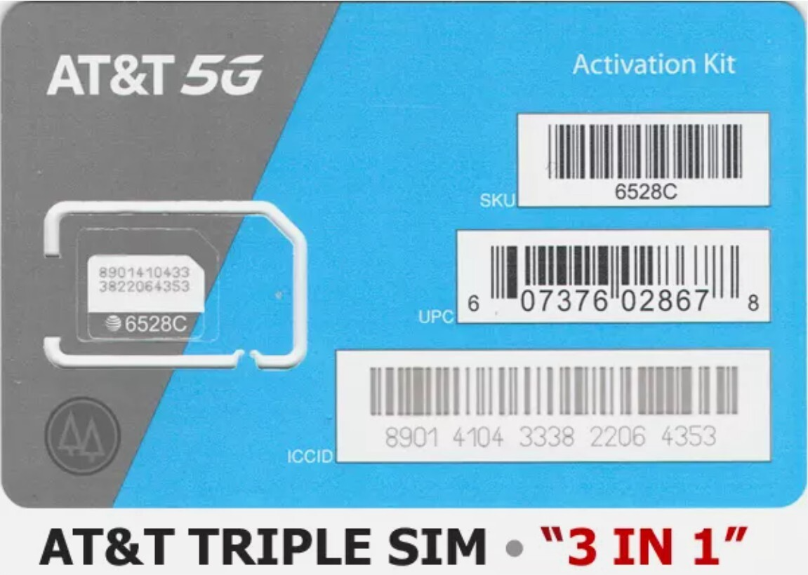 TRIPLE SIM ATT 5G 4G 3 IN 1 4G 5G