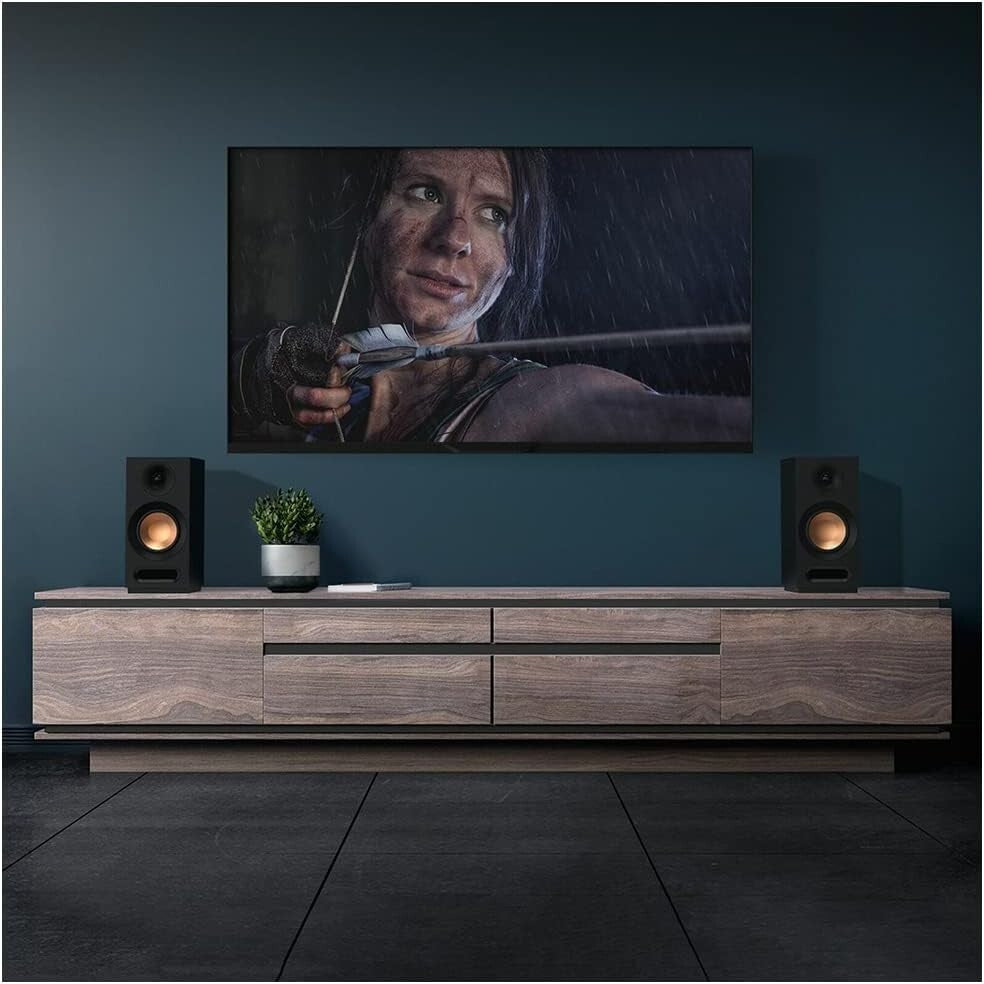 Klipsch KD-51M Bookshelf Speaker Pair - Black 160W High Efficiency