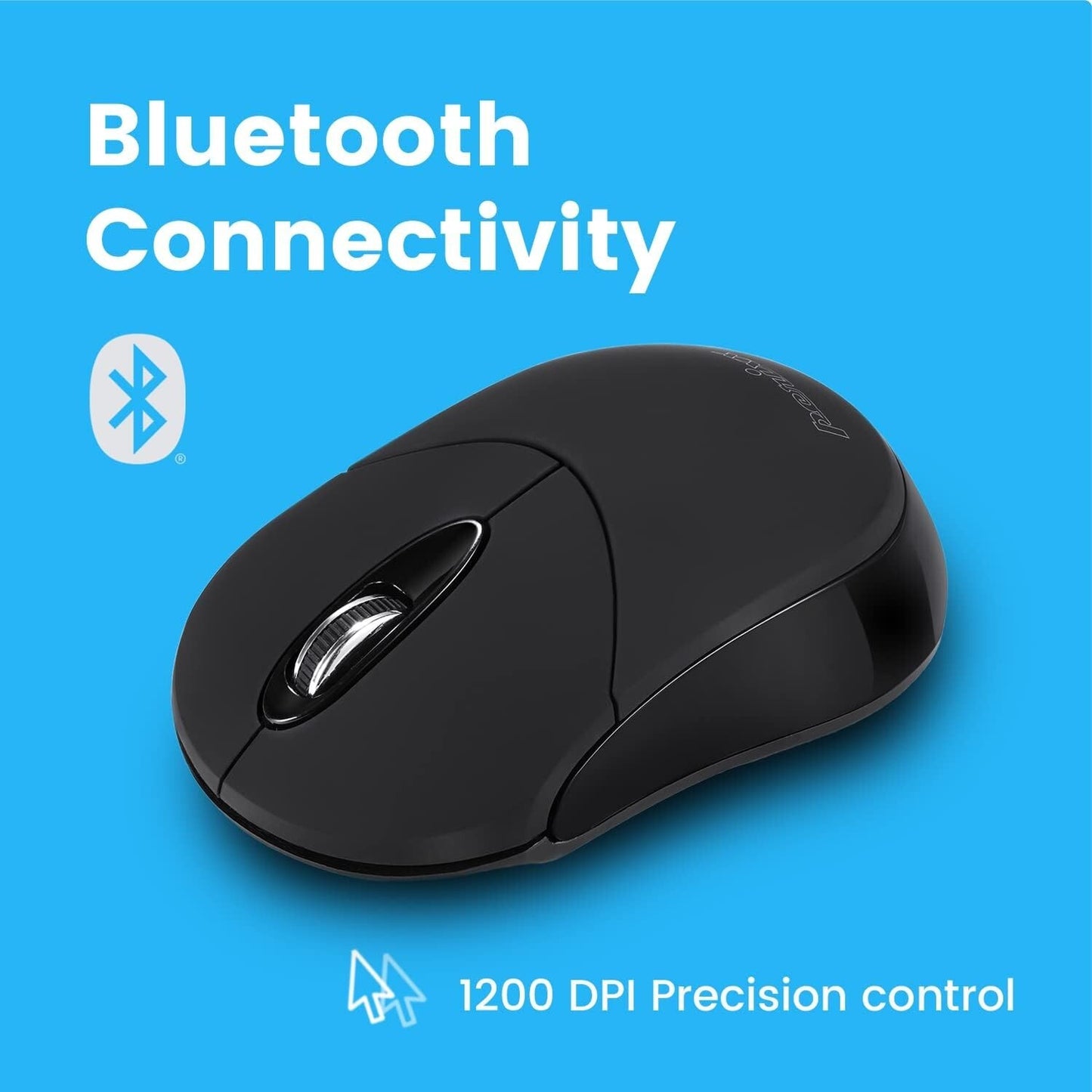 PERIMICE-802B Wireless Bluetooth Mouse Portable Design Windows iOSBlack