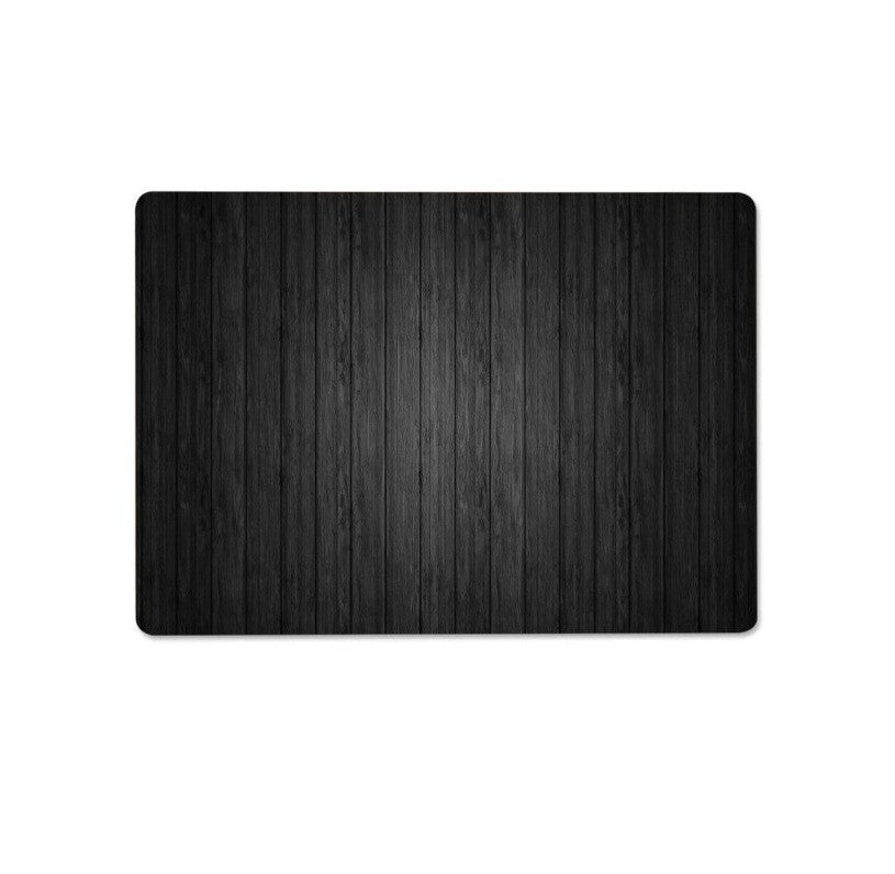 MightySkins Skin for MacBook Air 13.6" M2 2022 Black Wood Vinyl Decal Cover