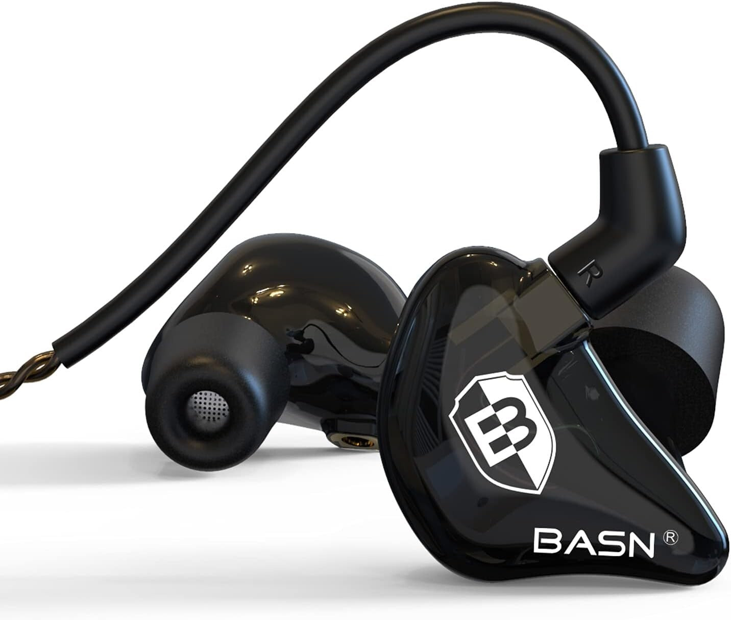 PRO Bsinger in Ear Monitor Headphones Musicians Dynamic Driver Black